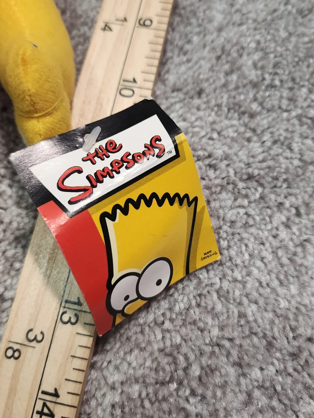 Vintage 2005 Bart Simpson Plush with Original Hangtag  The Simpsons 20th 16inch